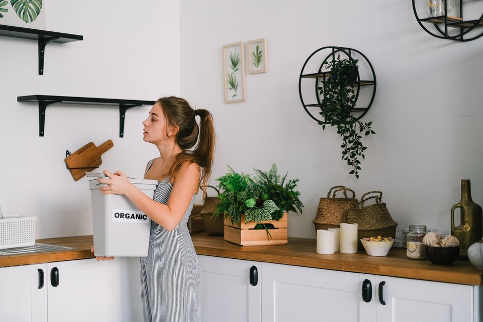 Eco-vriendelijke woonkamer met planten en natuurlijke materialen. Eco-vriendelijke woonkamer met planten en natuurlijke materialen.